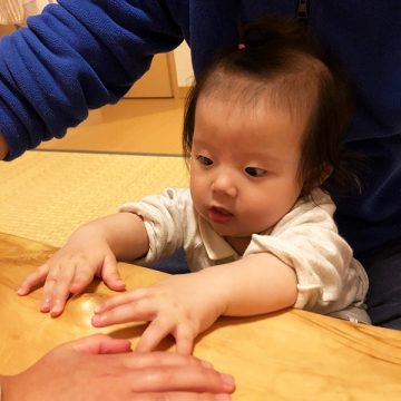 栃の一枚板テーブル