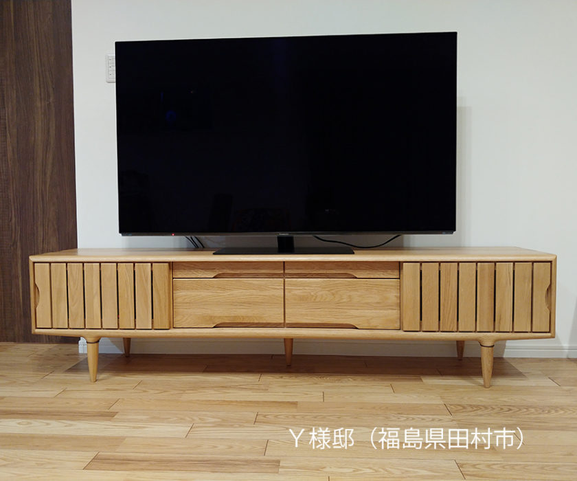 無垢のテレビボード　MOKU180　オーク