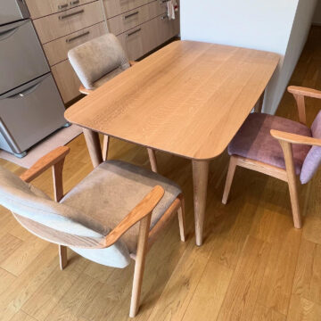 天然木ダイニングテーブルセット　飛騨産業＆モリタインテリア
