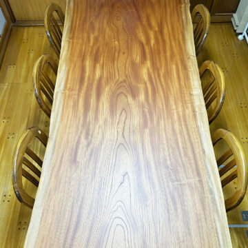 一枚板ダイニングテーブル 欅2100mm