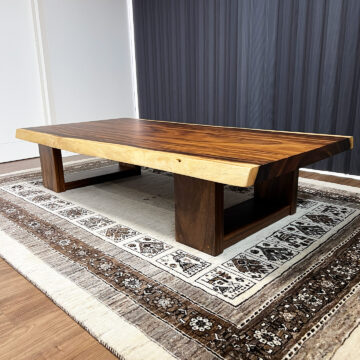 一枚板テーブル　モンキーポッド