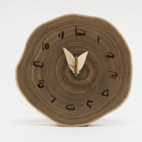 木の時計『切り株時計』　 エンジュ　クォーツ　clock-k-28