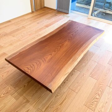 一枚板テーブル　欅1800