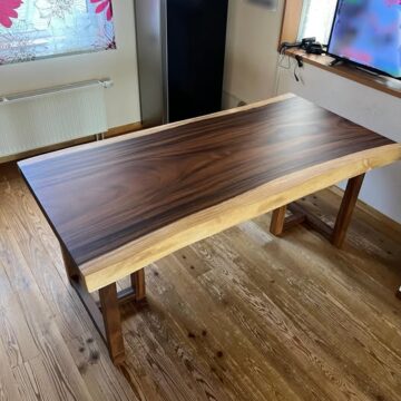 一枚板ダイニングテーブル　モンキーポッド